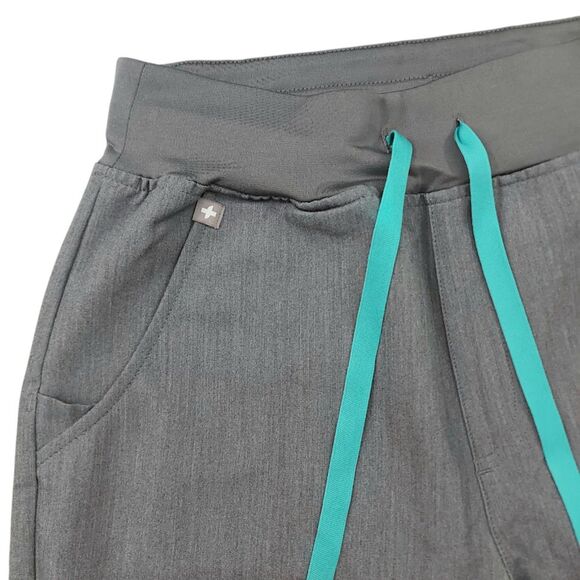 Figs Zamora Jogger Scrub Pants Womens XS Gray Technical Comfortable Uniform Work - Picture 3 of 12